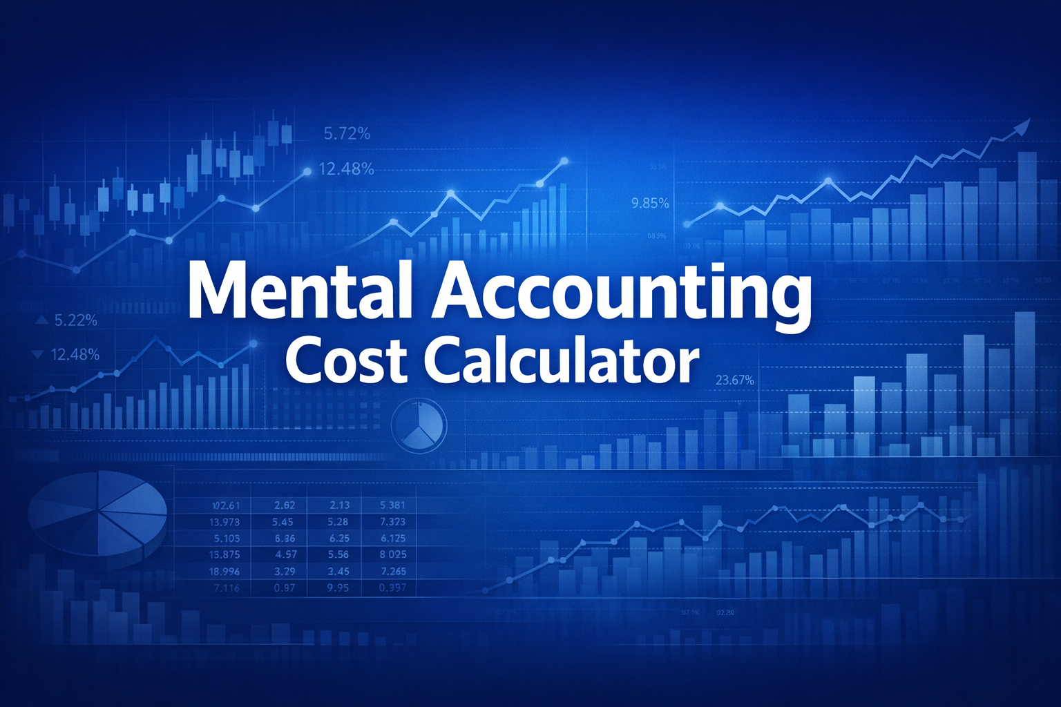 Professional finance illustration representing Mental Accounting Cost Calculator