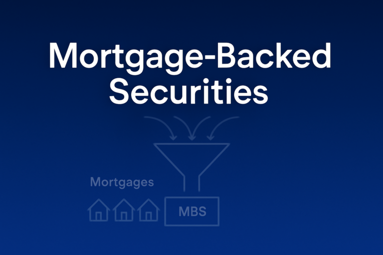 Professional finance illustration representing Mortgage-Backed Securities: How MBS Work, Types, and Risks Explained