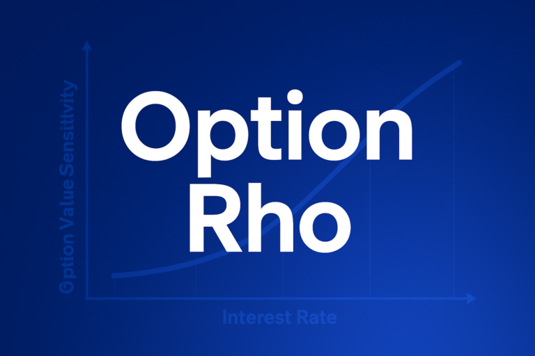 Professional finance illustration representing Option Rho: The Interest Rate Greek