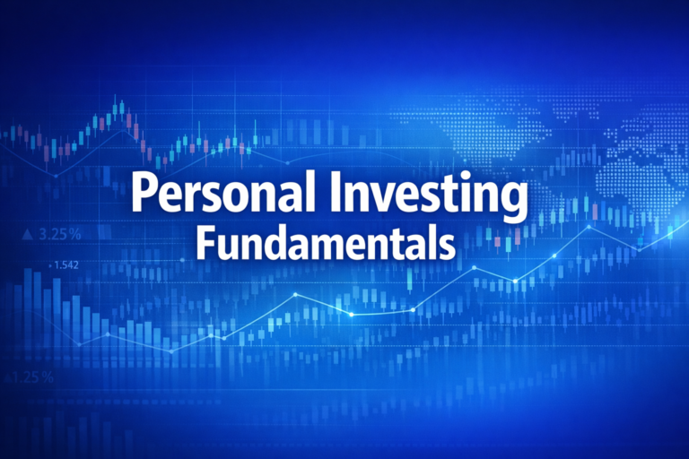 Professional finance illustration representing Personal Investing Fundamentals: Your First Steps as a Beginner