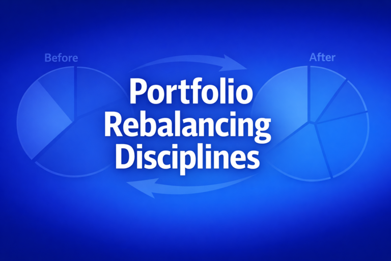 Professional finance illustration representing Portfolio Rebalancing Disciplines: CPPI, Corridors & Perold-Sharpe
