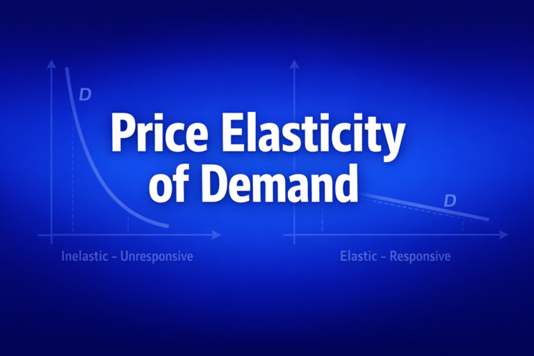 Professional finance illustration representing Price Elasticity of Demand