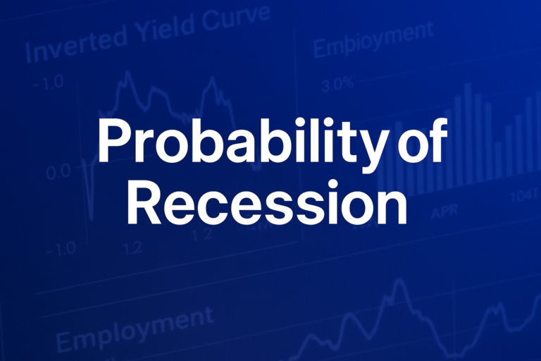 Professional finance illustration representing Probability of Recession: Key Indicators and the NY Fed Model