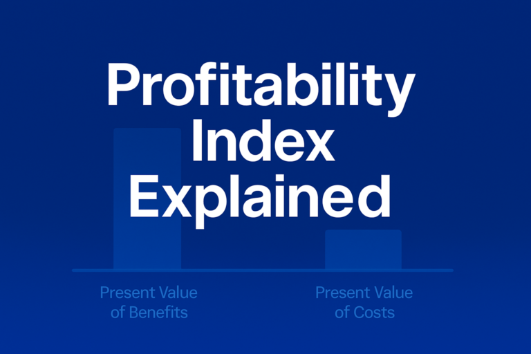 Professional finance illustration representing Profitability Index Explained: Formula, Examples & Capital Rationing