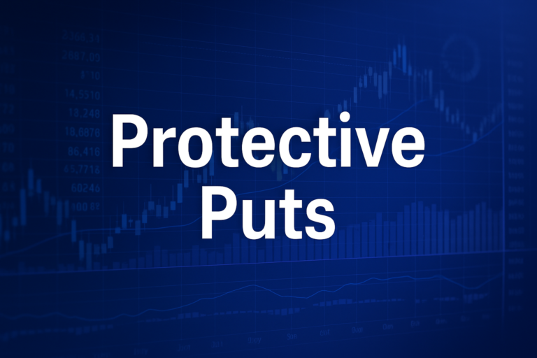 Professional finance illustration representing Protective Puts: Strategy, Payoff & Examples
