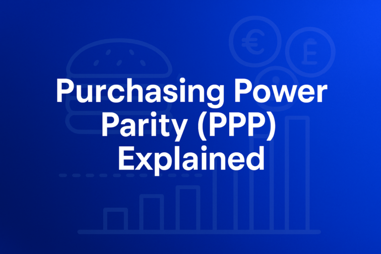 Professional finance illustration representing Purchasing Power Parity (PPP) Explained: Formula, Examples & Big Mac Index