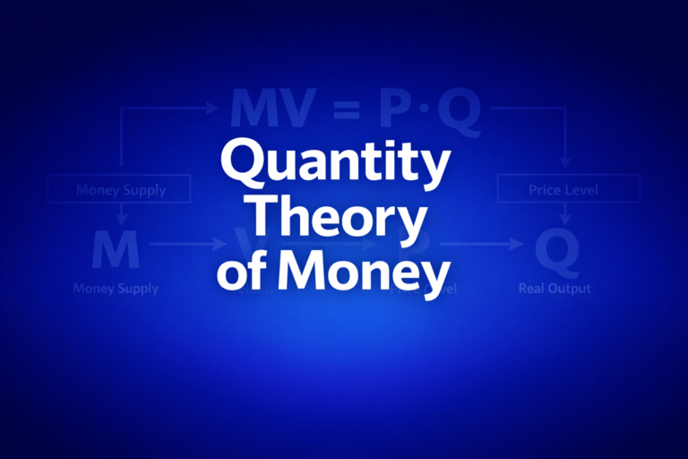 Professional finance illustration representing Quantity Theory of Money: The Equation of Exchange Explained