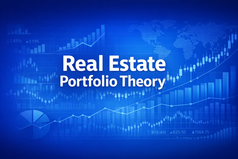Professional finance illustration representing Real Estate Portfolio Theory: Allocation, Diversification & CAPM