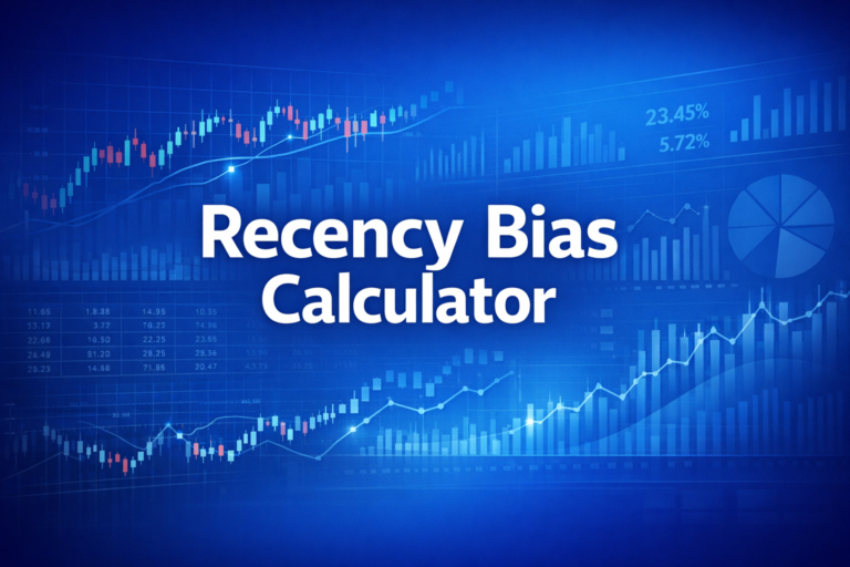 Professional finance illustration representing Recency Bias Calculator: How Return Chasing Hurts Your Portfolio