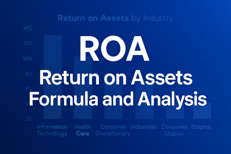 Professional finance illustration representing ROA: Return on Assets Formula and Analysis