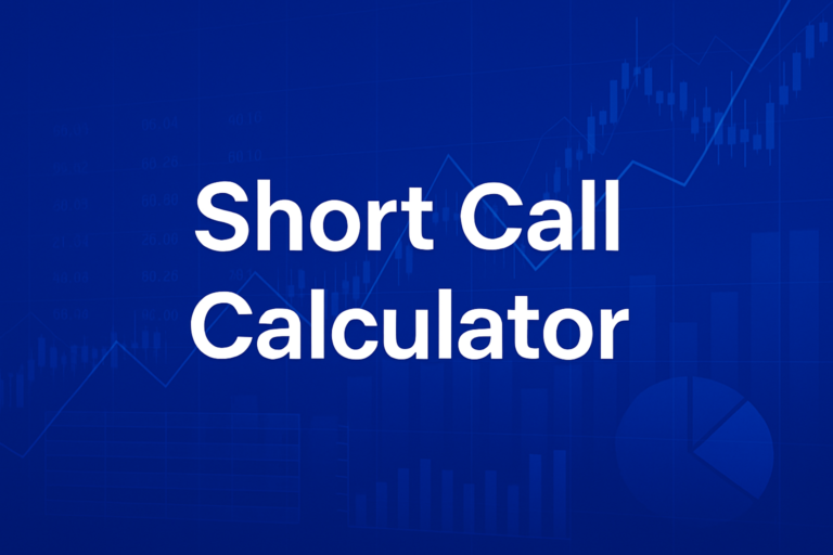 Professional finance illustration representing Short Call Calculator