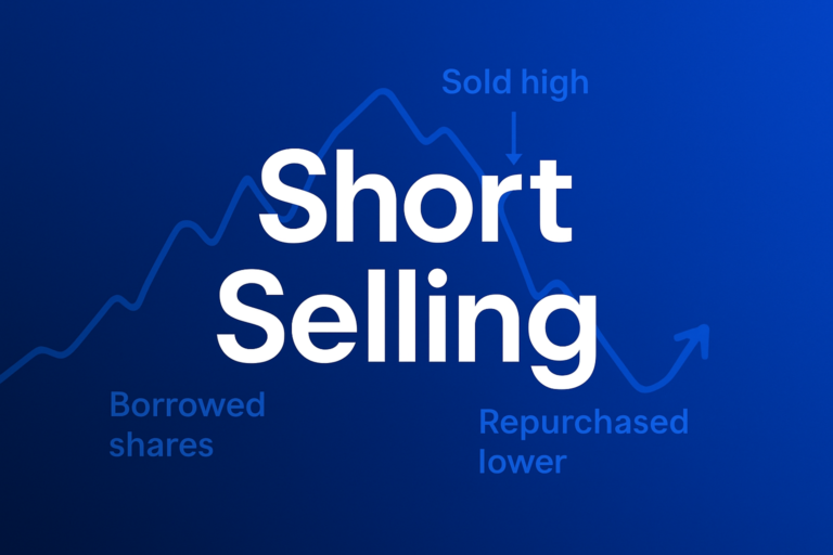 Professional finance illustration representing Short Selling: How It Works, Risks, and Short Squeeze Mechanics