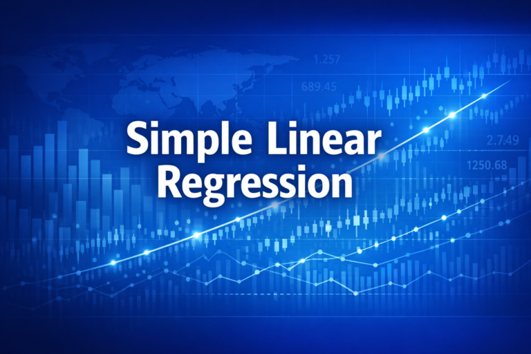 Professional finance illustration representing Simple Linear Regression: The OLS Method Explained
