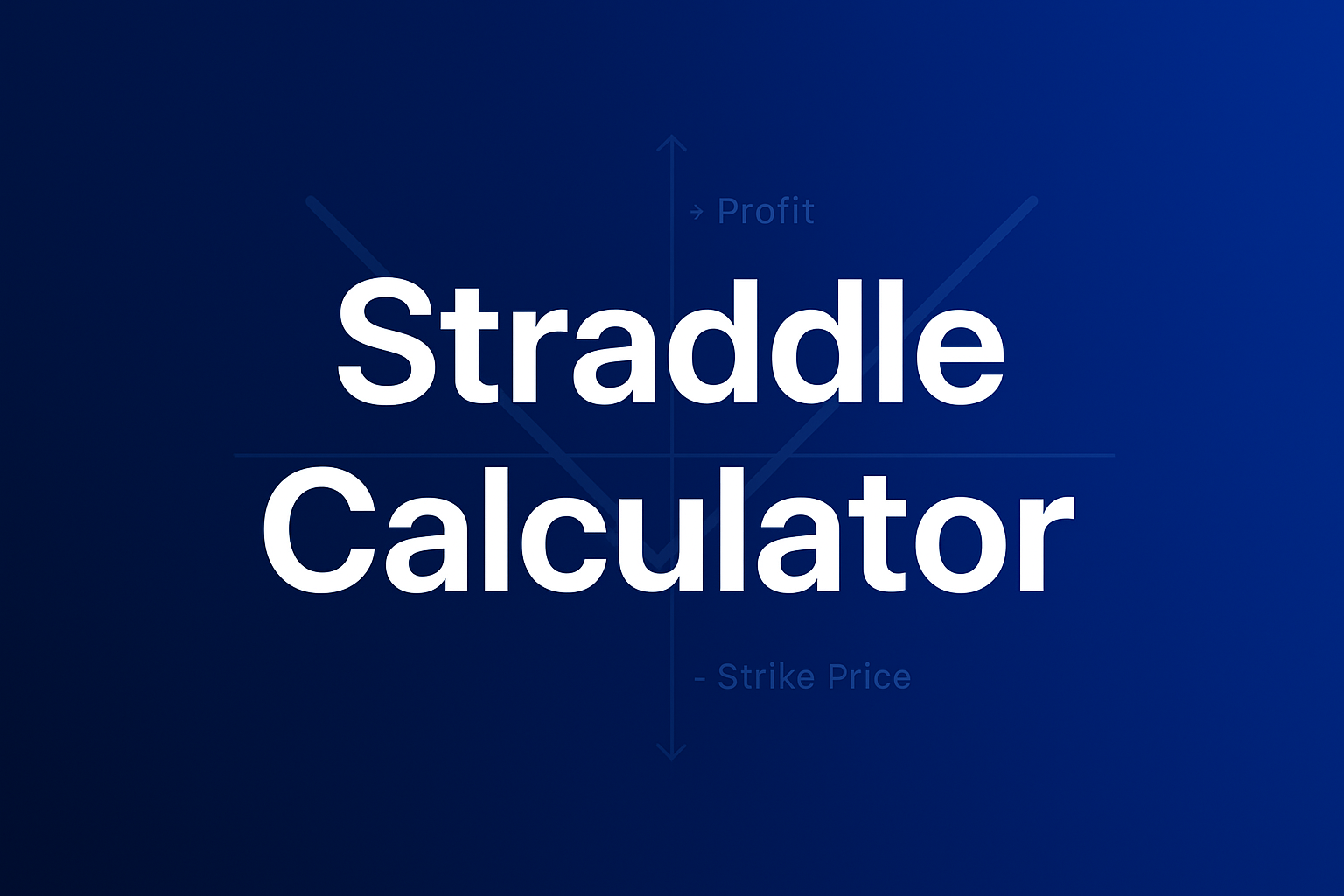 Straddle Calculator | Options Profit/Loss Tool | Ryan O'Connell, CFA
