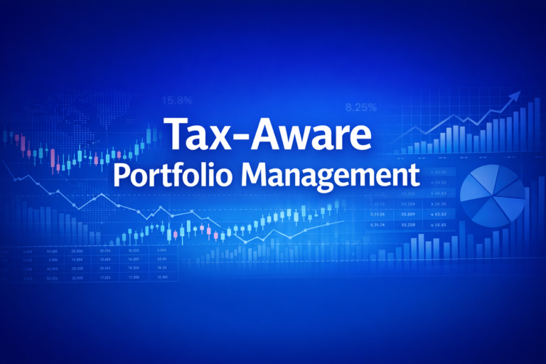 Professional finance illustration representing Tax-Aware Portfolio Management: A Complete Guide to Tax-Aware Investing