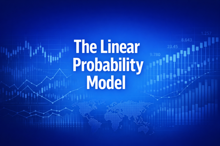 Professional finance illustration representing The Linear Probability Model: When the Dependent Variable Is Binary