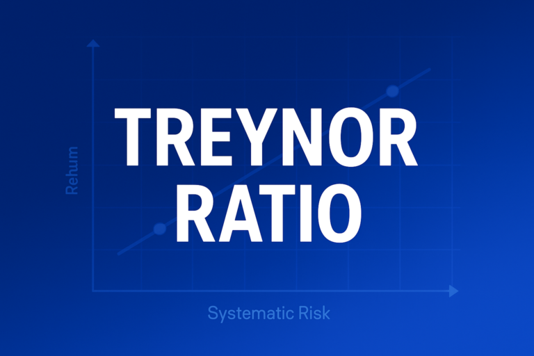 Professional finance illustration representing Treynor Ratio: Formula, Interpretation, and Treynor vs Sharpe