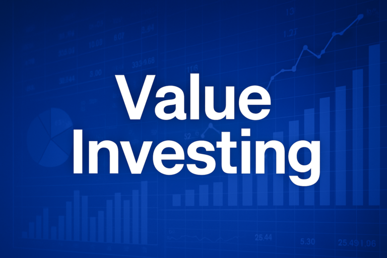 Professional finance illustration representing Value Investing: Graham, Buffett, and the Margin of Safety