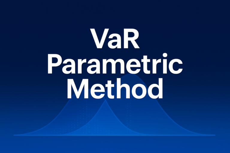 Professional finance illustration representing VaR Parametric Method: Variance-Covariance Approach