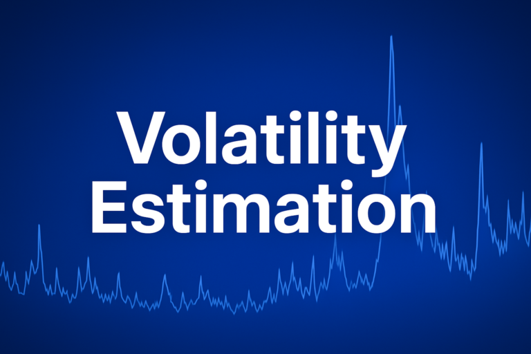Professional finance illustration representing Volatility Estimation: EWMA and GARCH Models Explained