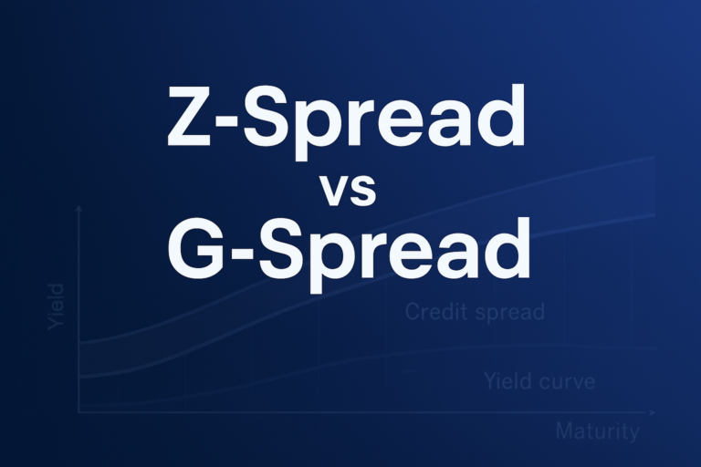 Professional finance illustration representing Z-Spread vs G-Spread: Fixed Income Spread Analysis