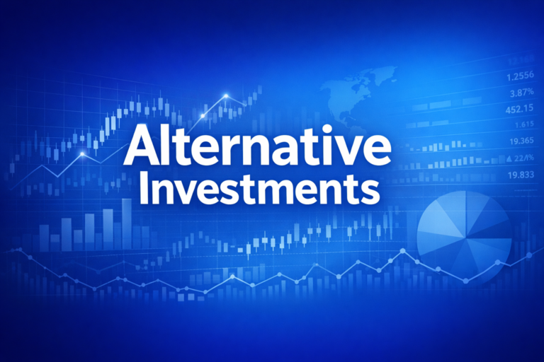 Professional finance illustration representing Alternative Investments: Asset Classes, Categories, and Portfolio Role
