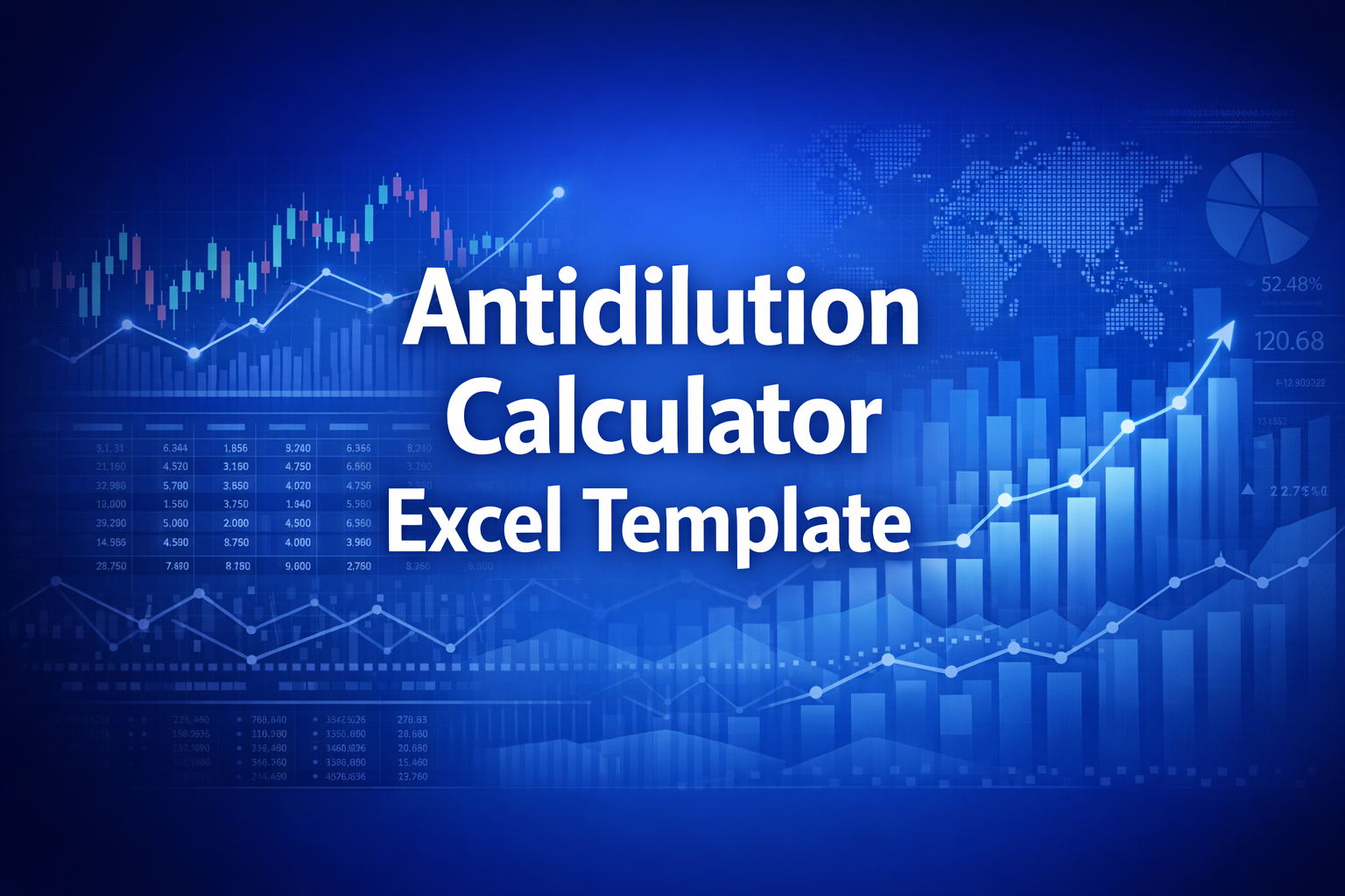 Professional finance illustration representing Antidilution Calculator Excel Template