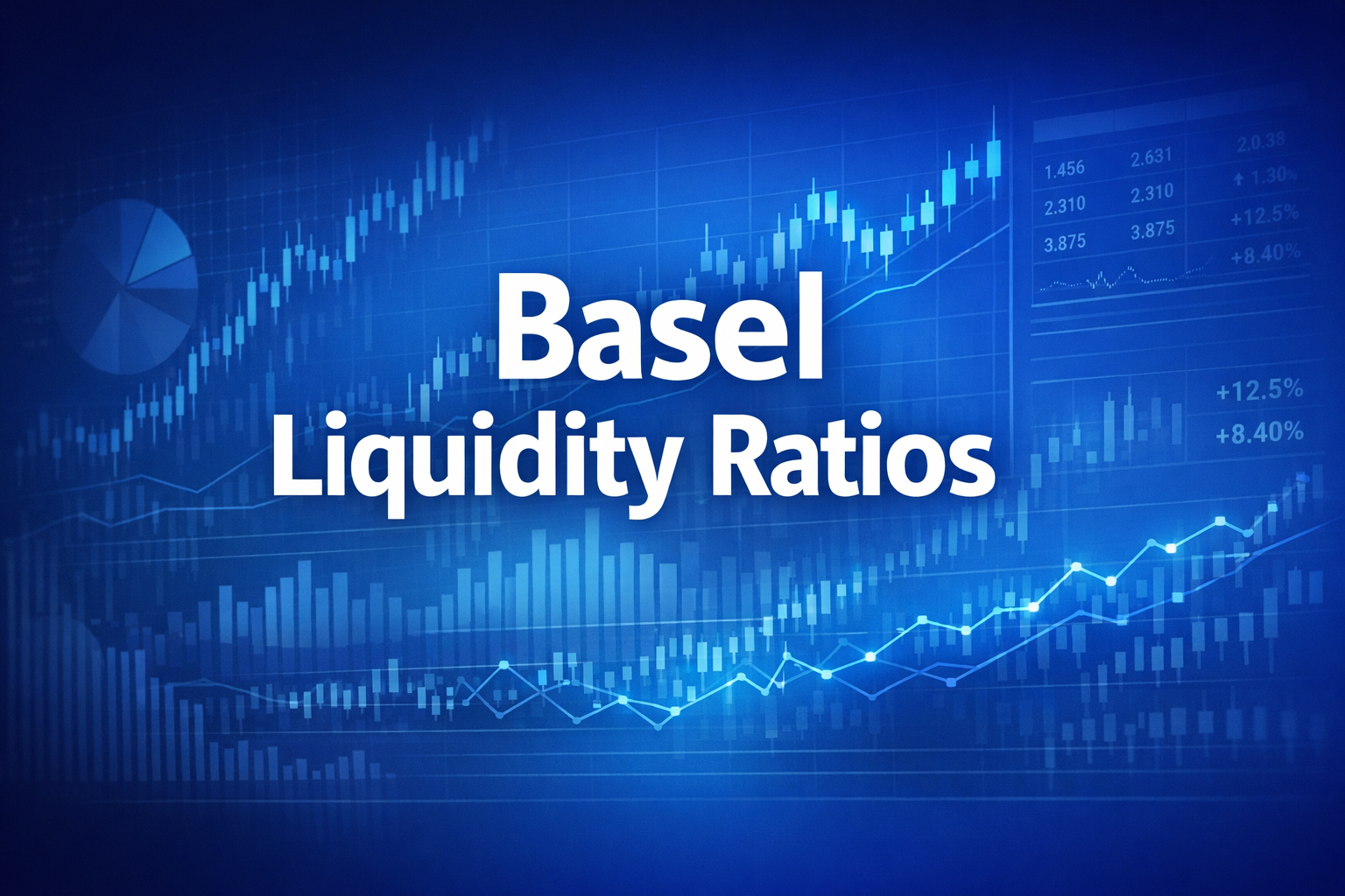 Professional finance illustration representing Basel Liquidity Ratios: LCR & NSFR Explained