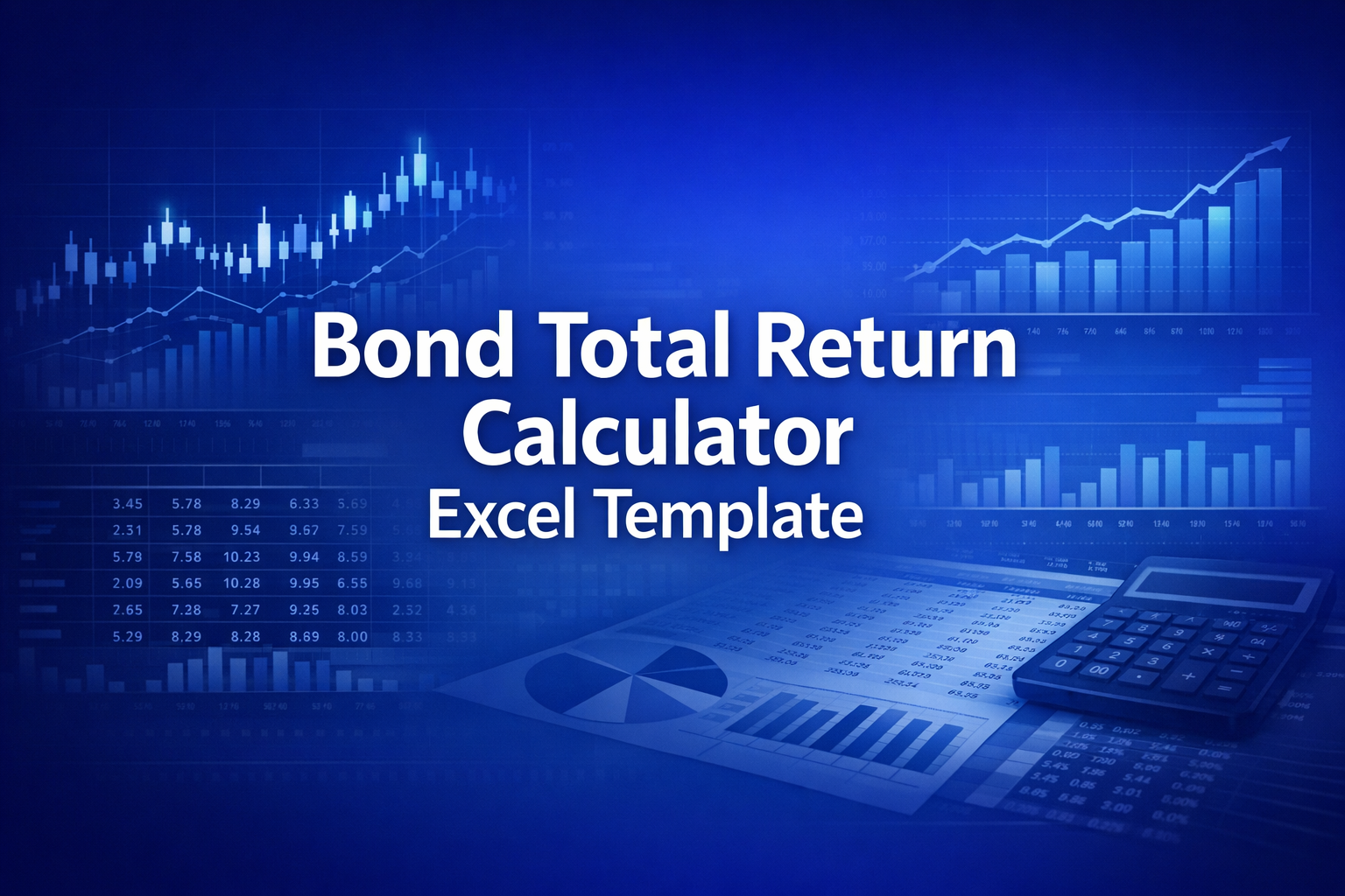 Professional finance illustration representing Bond Total Return Calculator Excel Template