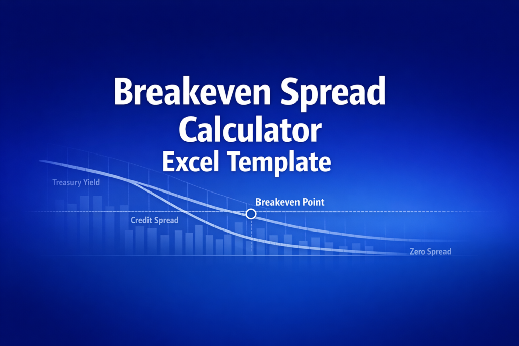 Professional finance illustration representing Breakeven Spread Calculator Excel Template