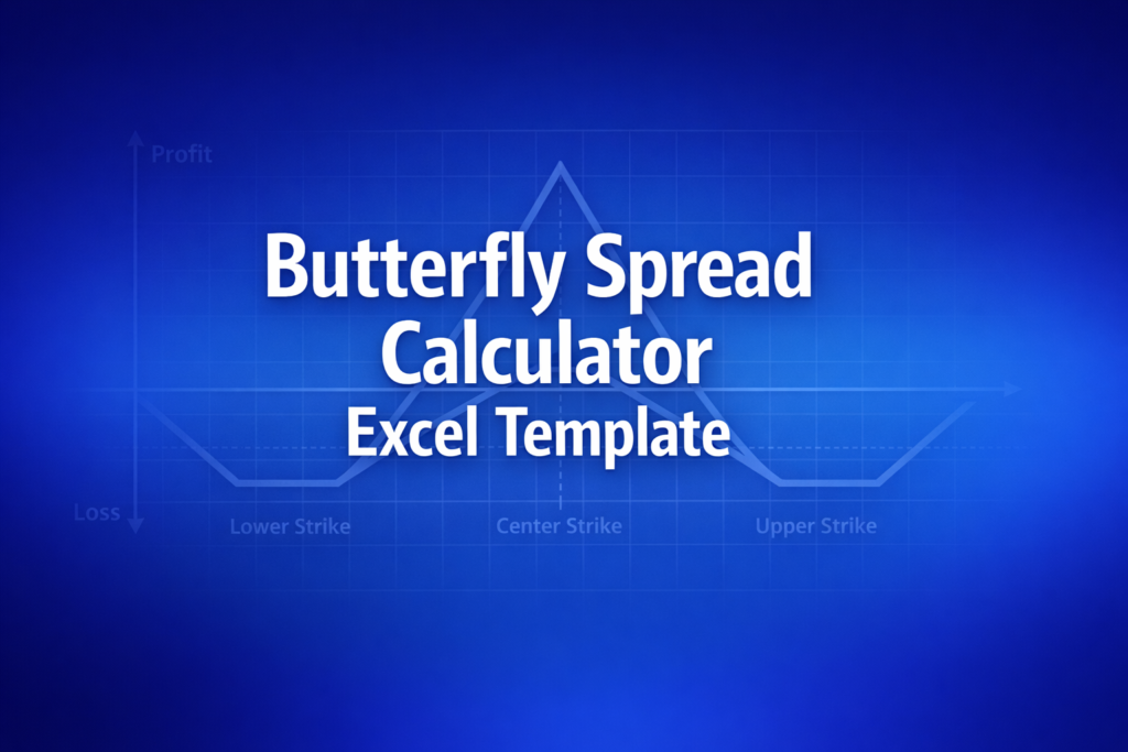 Professional finance illustration representing Butterfly Spread Calculator Excel Template