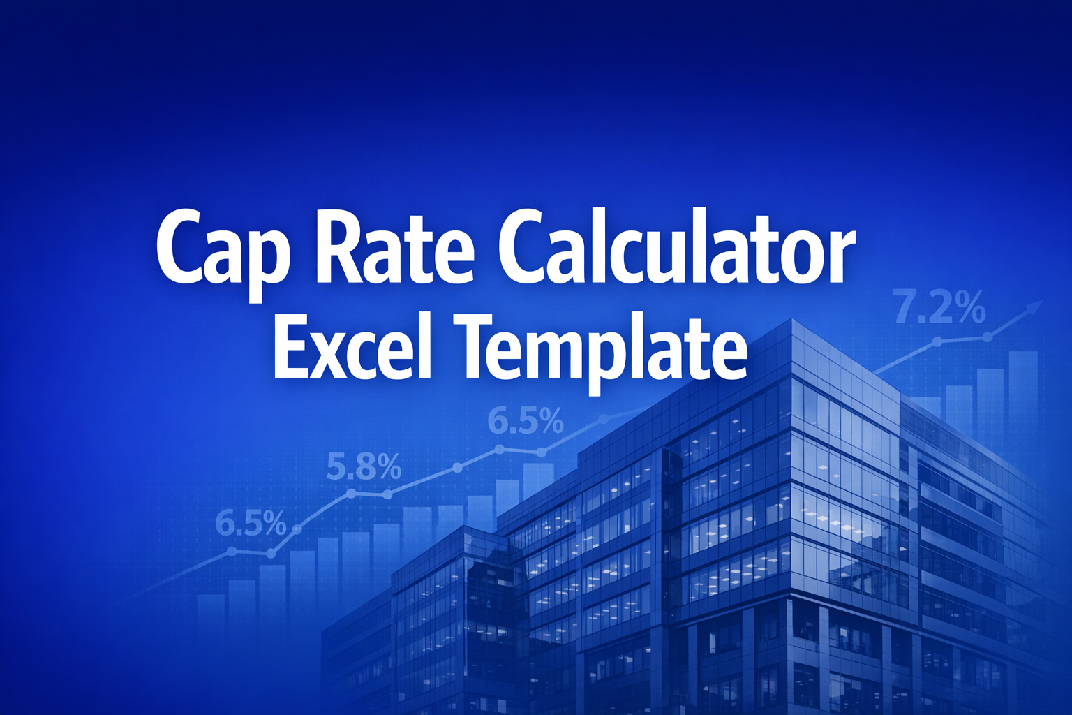 Professional finance illustration representing Cap Rate Calculator Excel Template