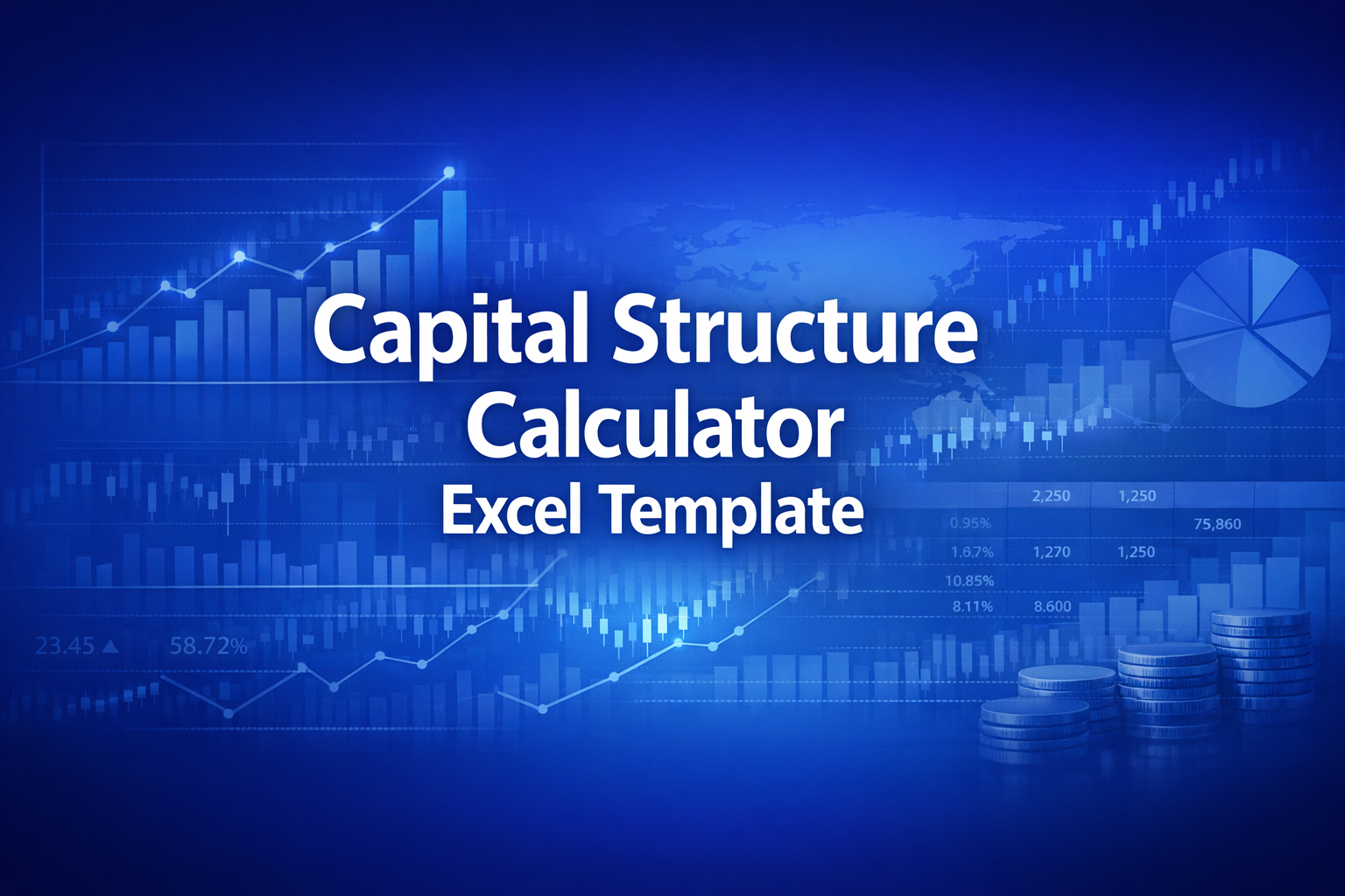 Professional finance illustration representing Capital Structure Calculator Excel Template