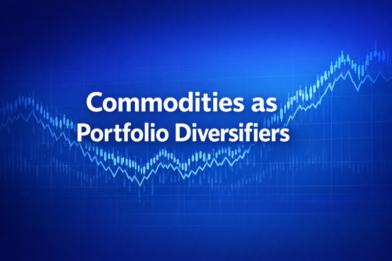 Professional finance illustration representing Commodities as Portfolio Diversifiers: Inflation Hedge and Correlation Benefits