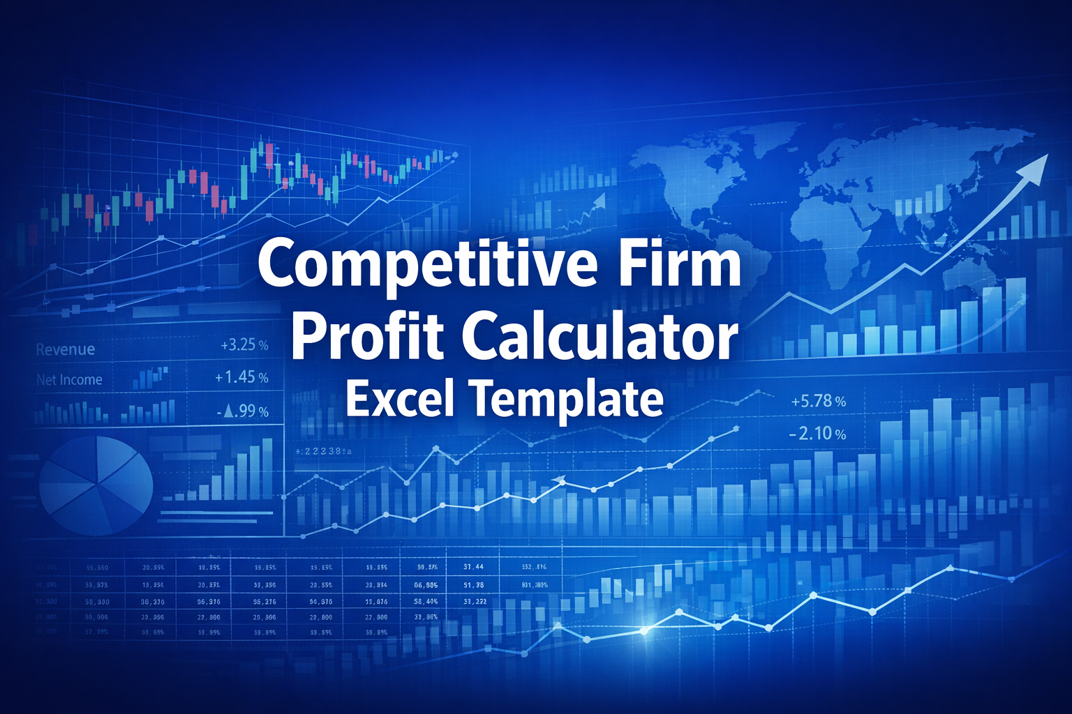 Professional finance illustration representing Competitive Firm Profit Calculator Excel Template