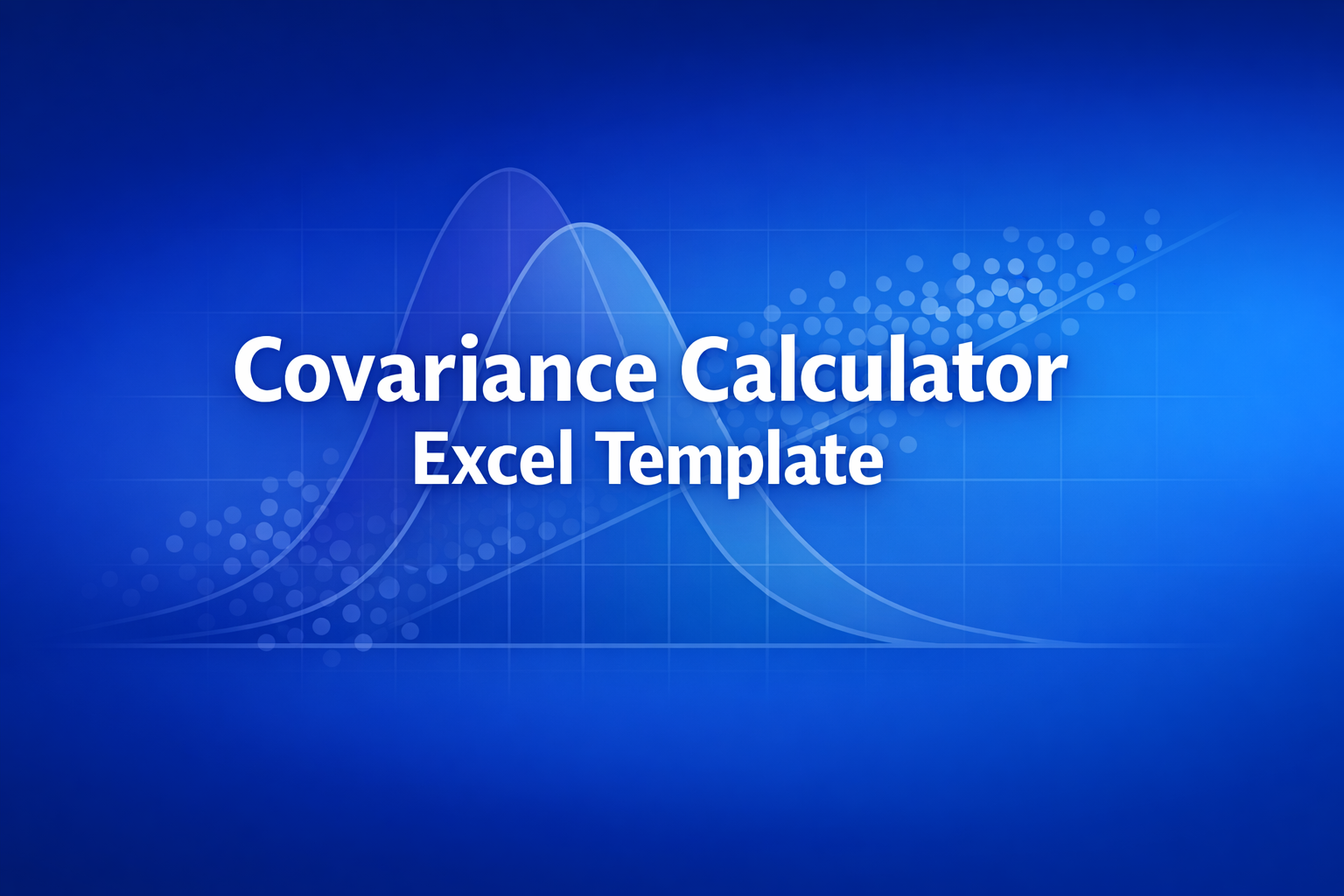 Professional finance illustration representing Covariance Calculator Excel Template