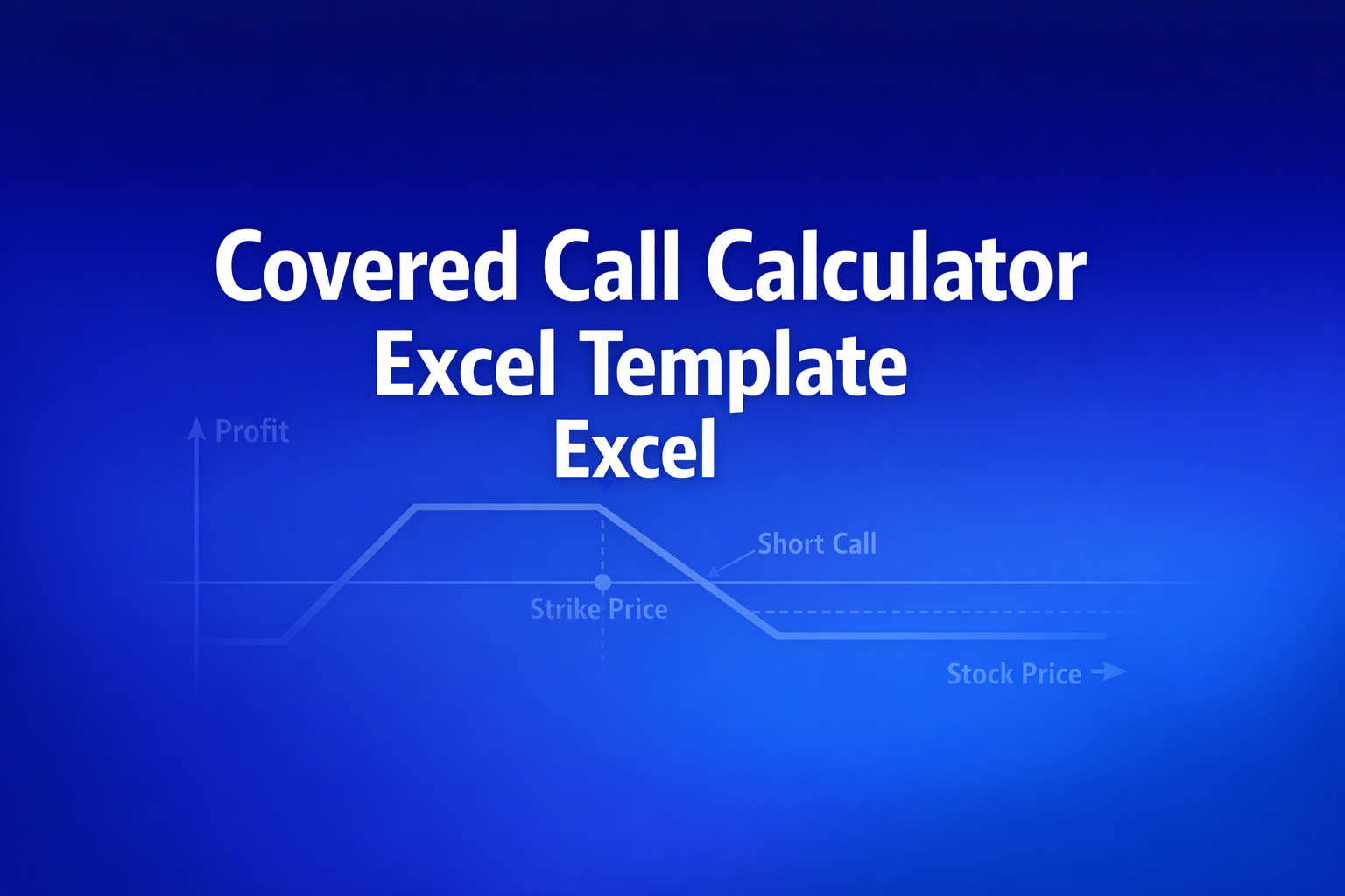 Professional finance illustration representing Covered Call Calculator Excel Template Excel Template