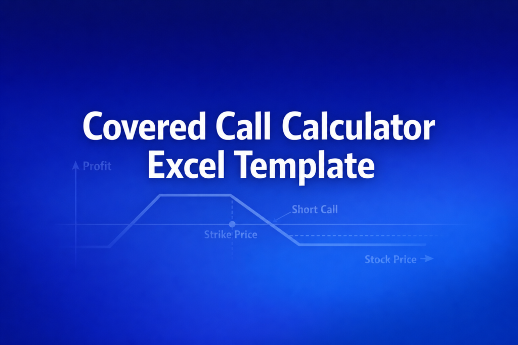 Covered Call Calculator Excel Template cover