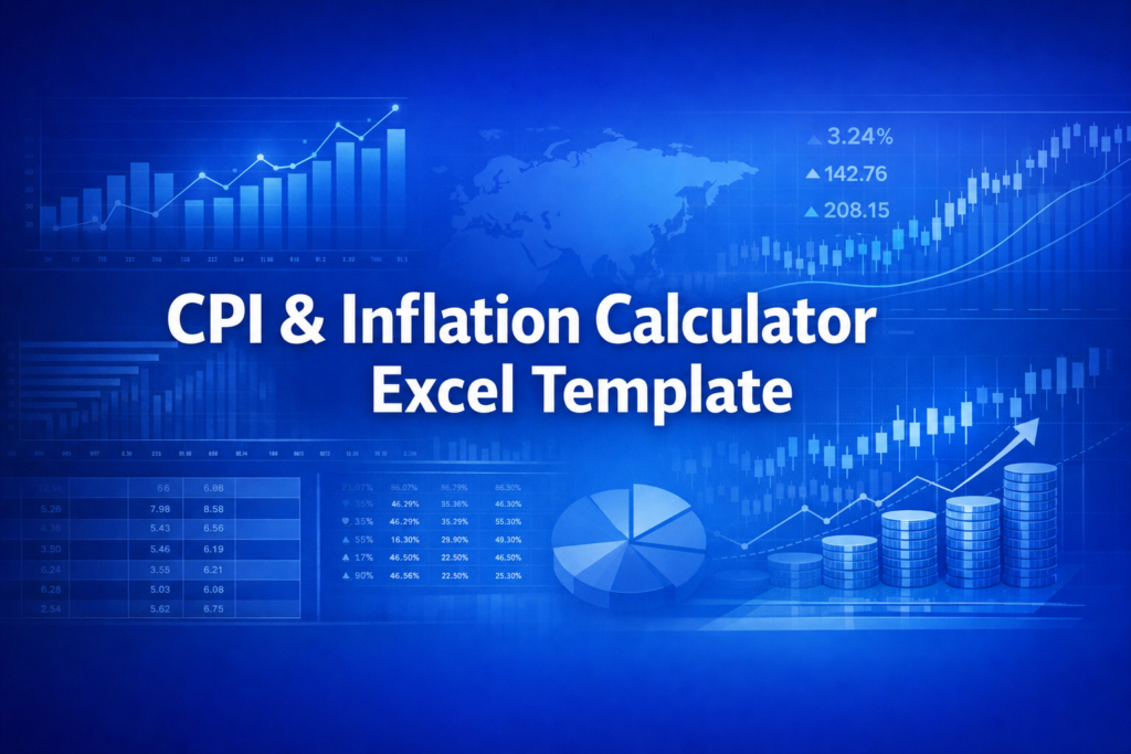 CPI and Inflation Calculator Excel Template cover