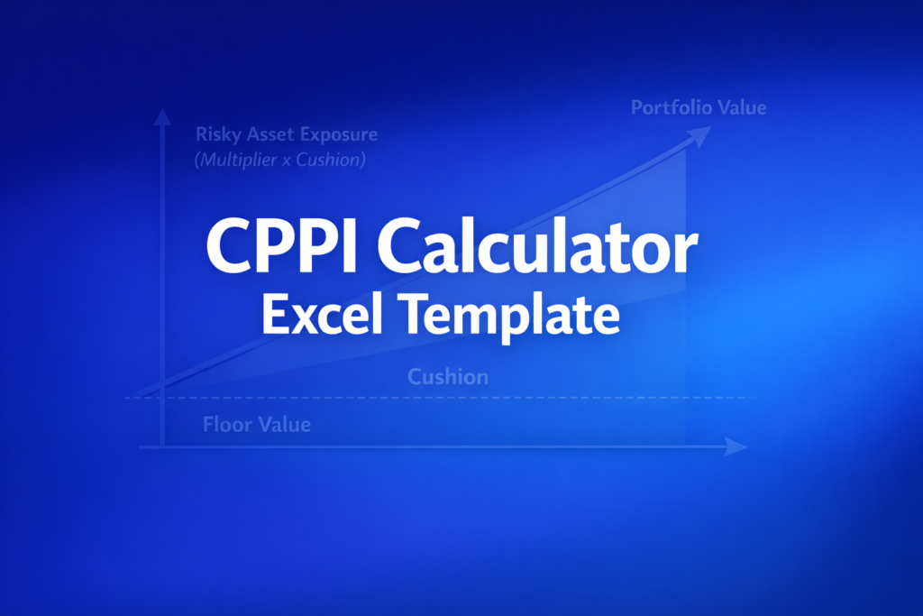 Professional finance illustration representing CPPI Calculator Excel Template
