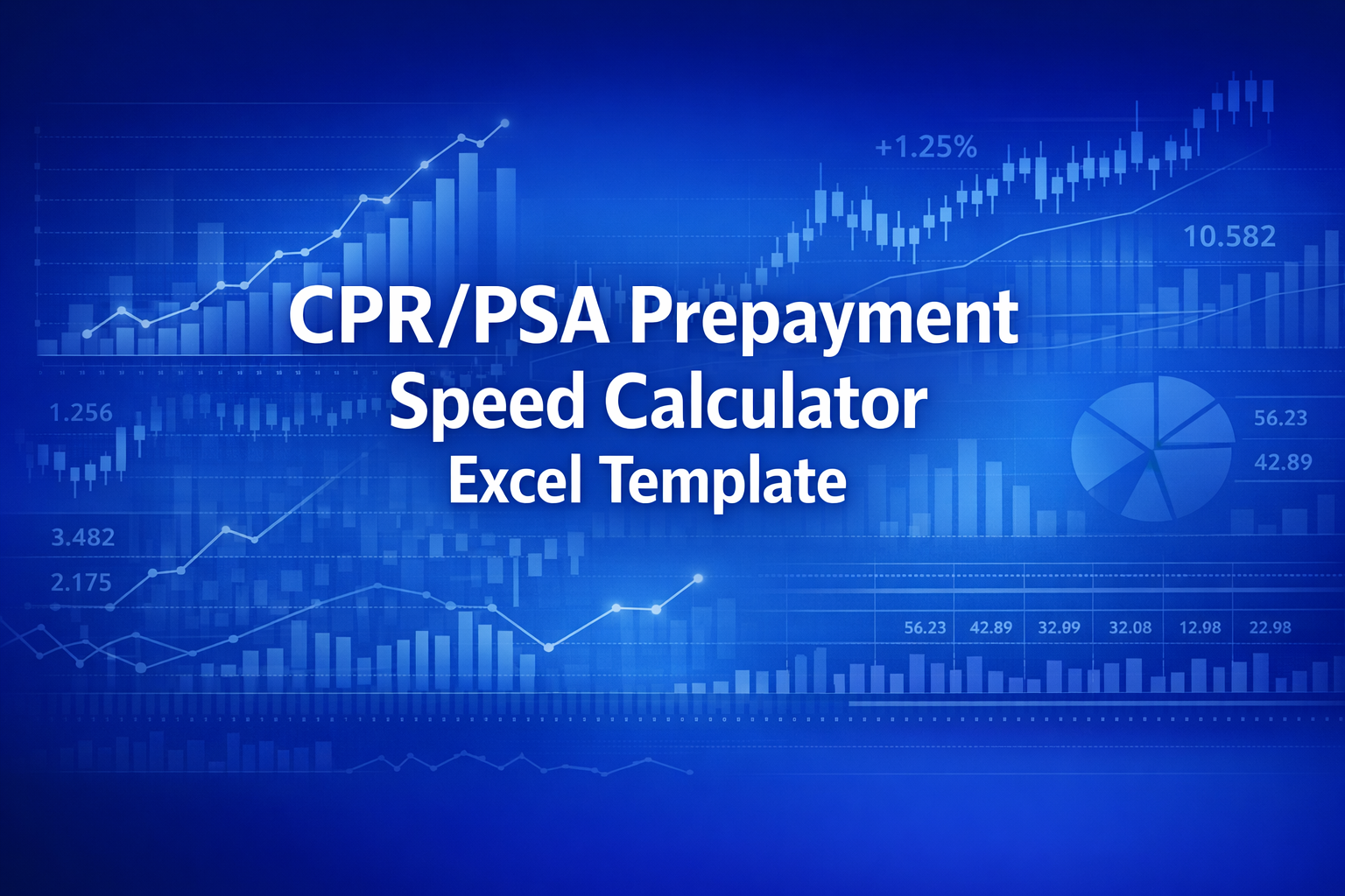 Professional finance illustration representing CPR/PSA Prepayment Speed Calculator Excel Template