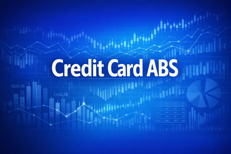 Professional finance illustration representing Credit Card ABS: Master Trusts, Excess Spread & Early Amortization