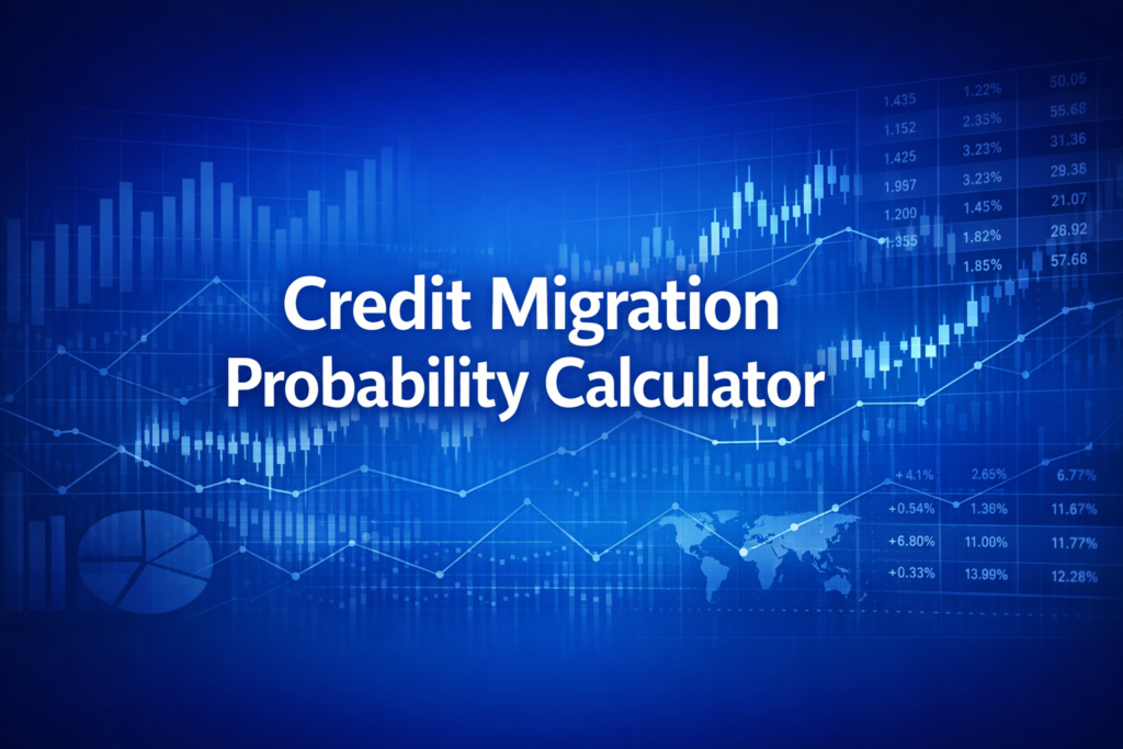 Professional finance illustration representing Credit Migration Probability Calculator
