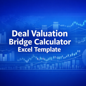 Professional finance illustration representing Deal Valuation Bridge Calculator Excel Template