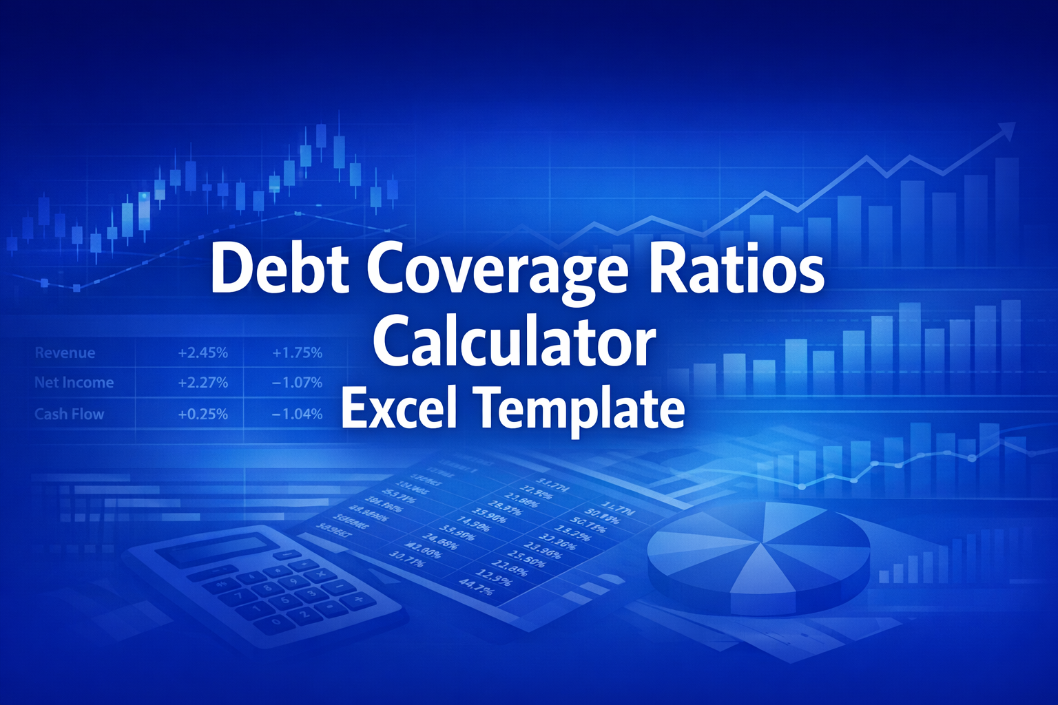Professional finance illustration representing Debt Coverage Ratios Calculator Excel Template
