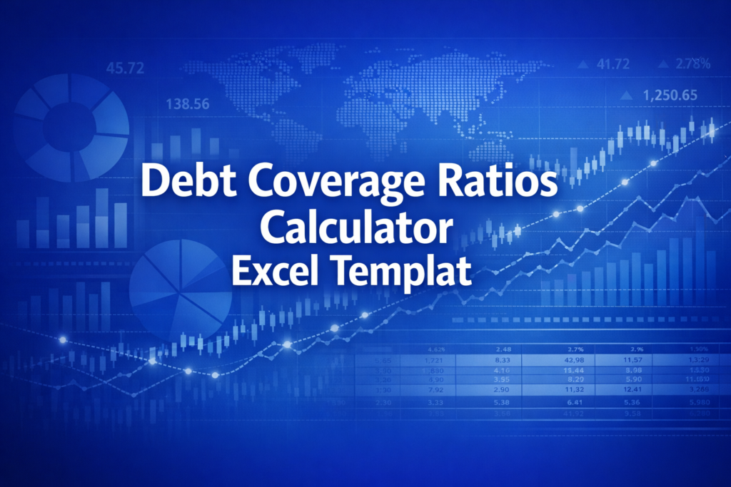 Professional finance illustration representing Debt Coverage Ratios Calculator Excel Template