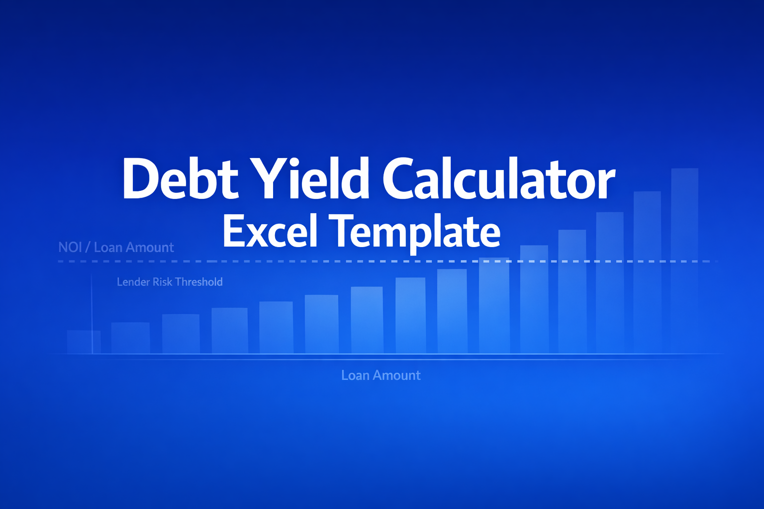 Professional finance illustration representing Debt Yield Calculator Excel Template