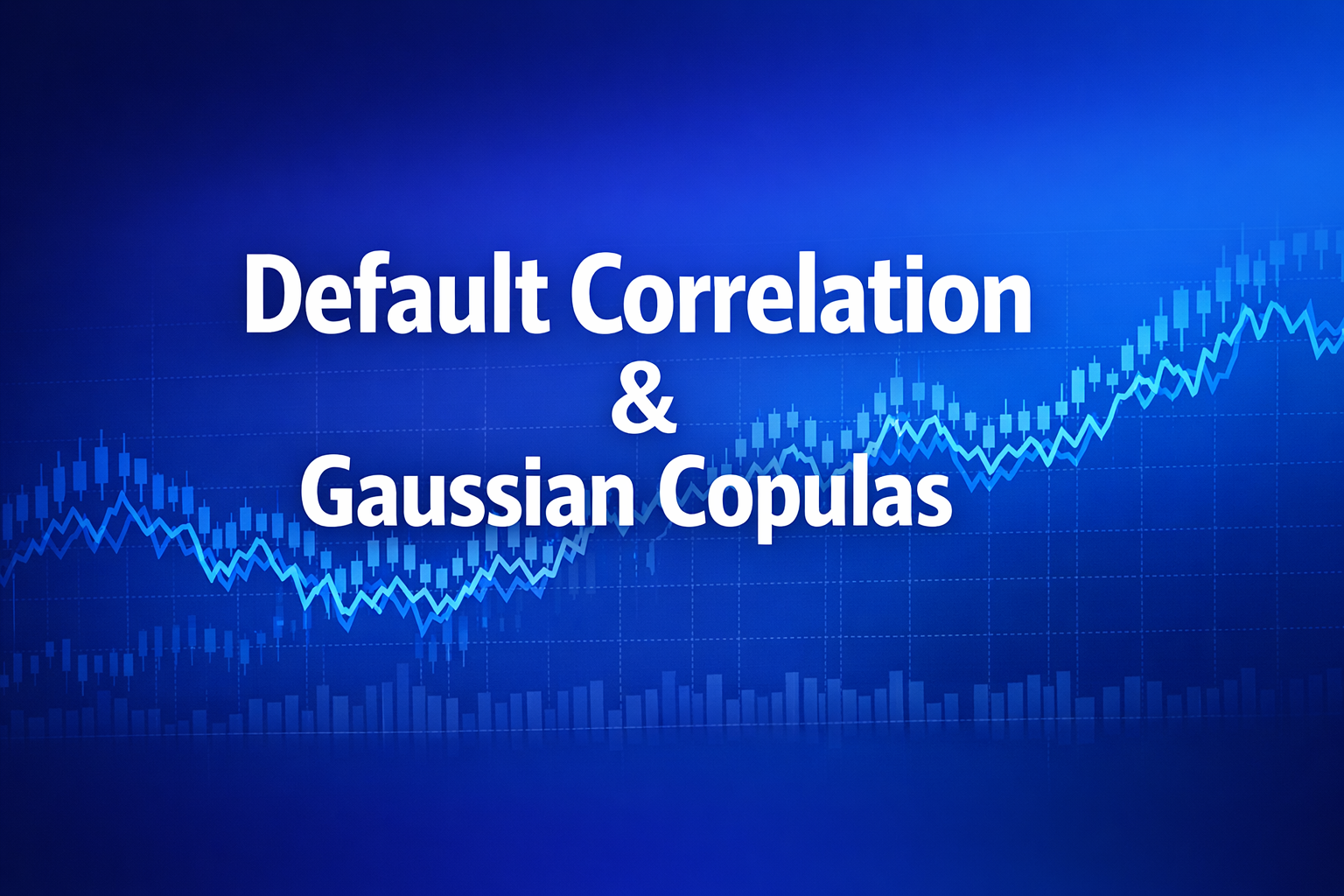 Professional finance illustration representing Default Correlation & Gaussian Copulas: Modeling Joint Default