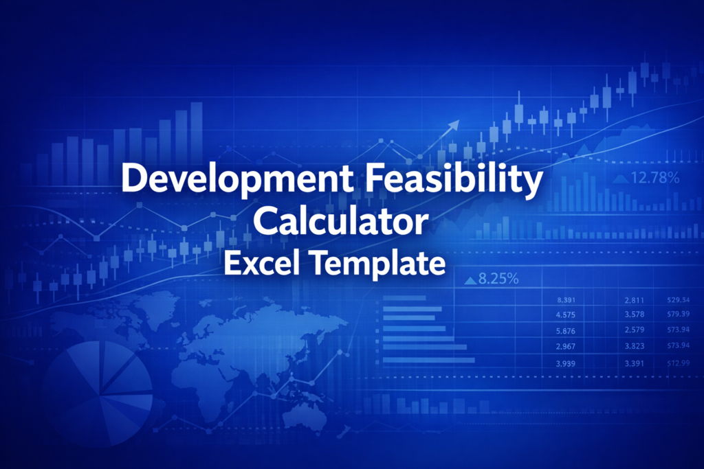Professional finance illustration representing Development Feasibility Calculator Excel Template