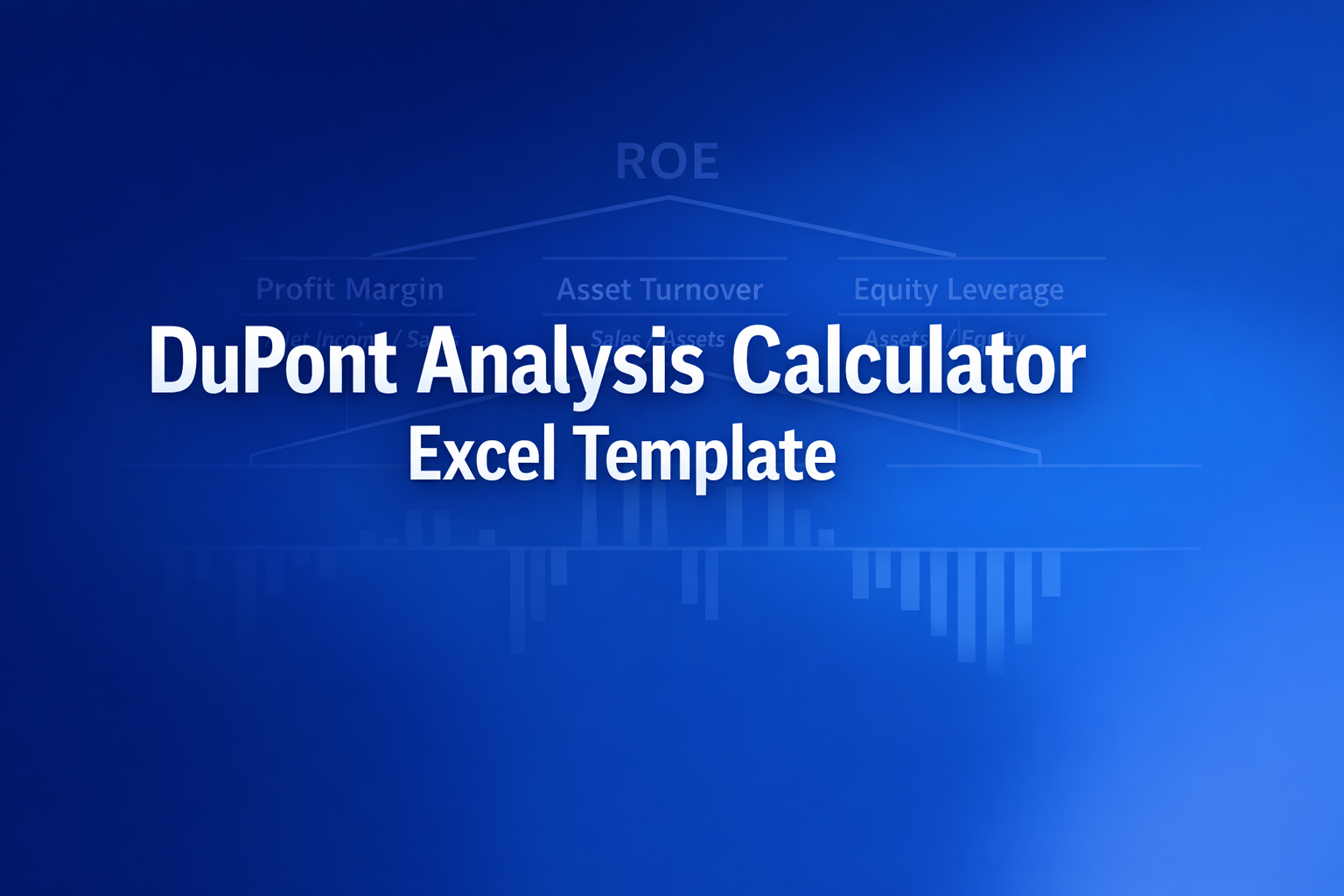 Professional finance illustration representing DuPont Analysis Calculator Excel Template